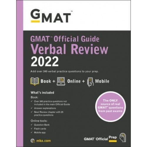 GMAT Official Guide Verbal Review 2022 Book + Online Question Bank