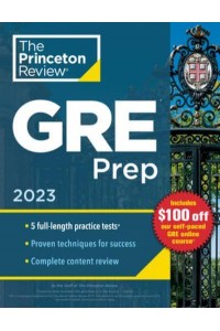 GRE Prep, 2023 5 Practice Tests + Review & Techniques + Online Features