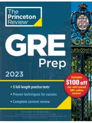 GRE Prep, 2023 5 Practice Tests + Review & Techniques + Online Features