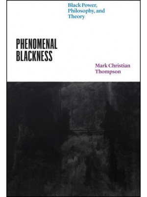 Phenomenal Blackness Black Power, Philosophy, and Theory - Thinking Literature