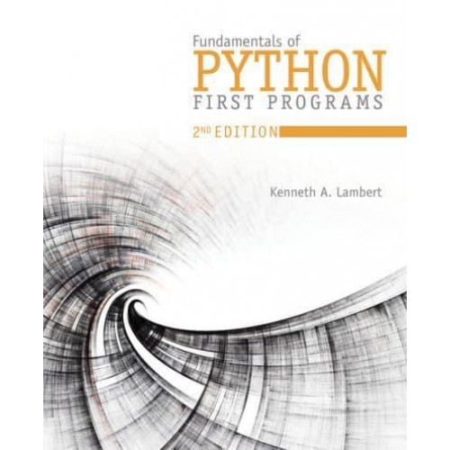 Fundamentals of Python First Programs