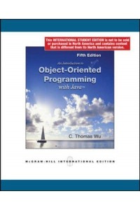 An Introduction to Object-Oriented Programming With Java