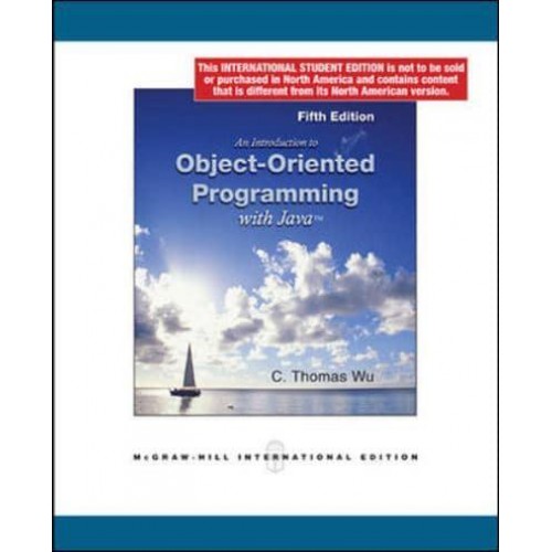 An Introduction to Object-Oriented Programming With Java