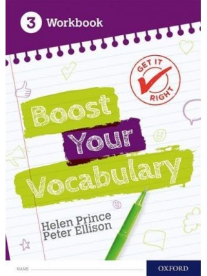 Get It Right: Boost Your Vocabulary Workbook 3 (Pack of 15)