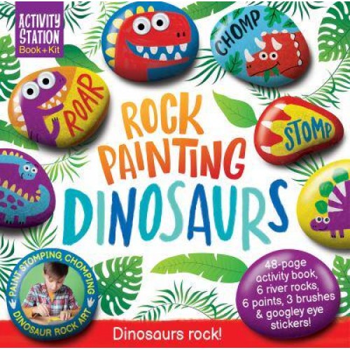 ROCK PAINTING DINOSAURS - ACTIVITY STATION GIFT BOXES