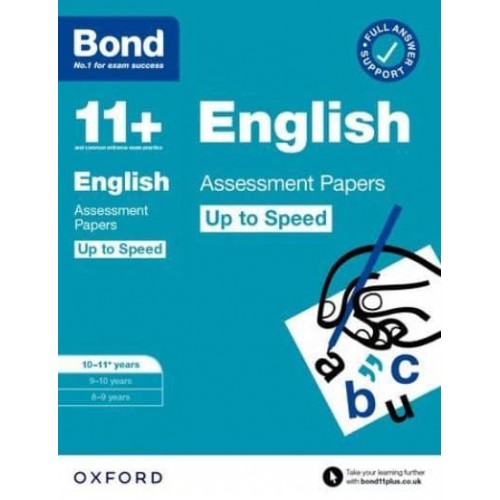 Bond 11+: Bond 11+ English Up to Speed Assessment Papers With Answer Support 10-11 Years