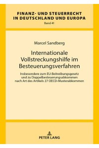 Internationale Vollstreckungshilfe Im Besteuerungsverfahren