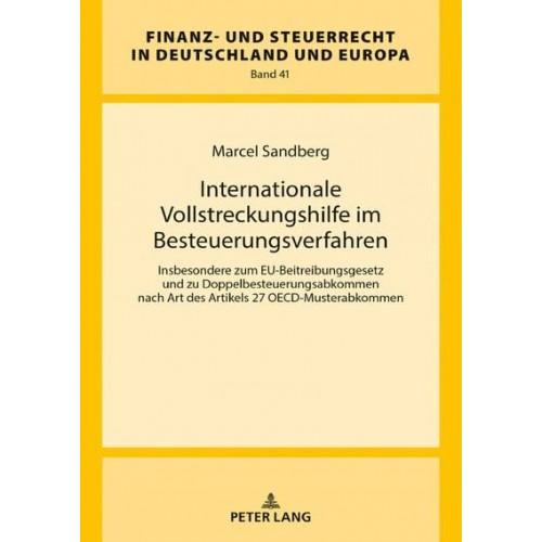 Internationale Vollstreckungshilfe Im Besteuerungsverfahren