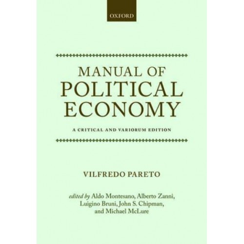 Manual of Political Economy A Critical and Variorum Edition