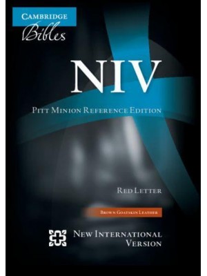NIV Pitt Minion Reference Bible, Brown Goatskin Leather, Red-Letter Text, NI446:XR