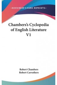 Chambers's Cyclopedia of English Literature V1